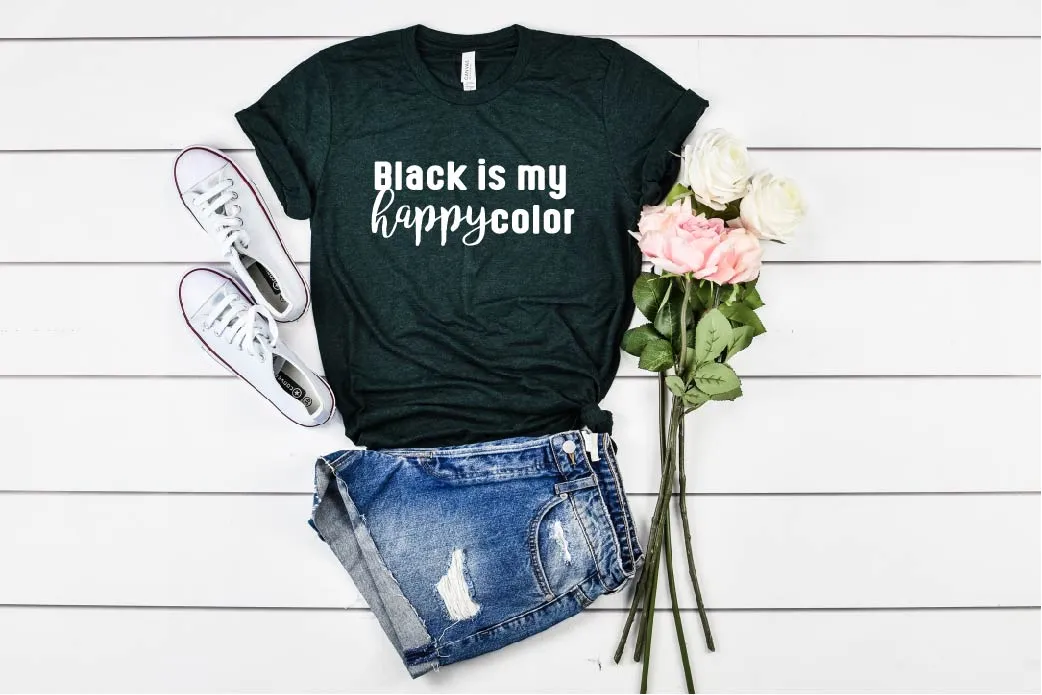 Black Is My Happy Color Shirt