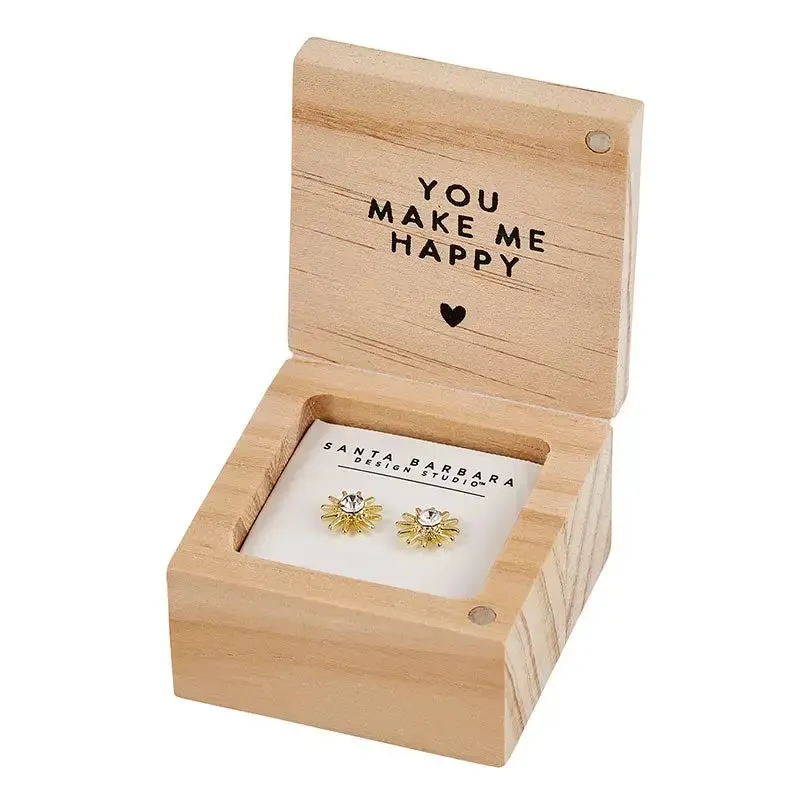 CUTE SUN SHAPED EARRINGS LIFE IS SWEET