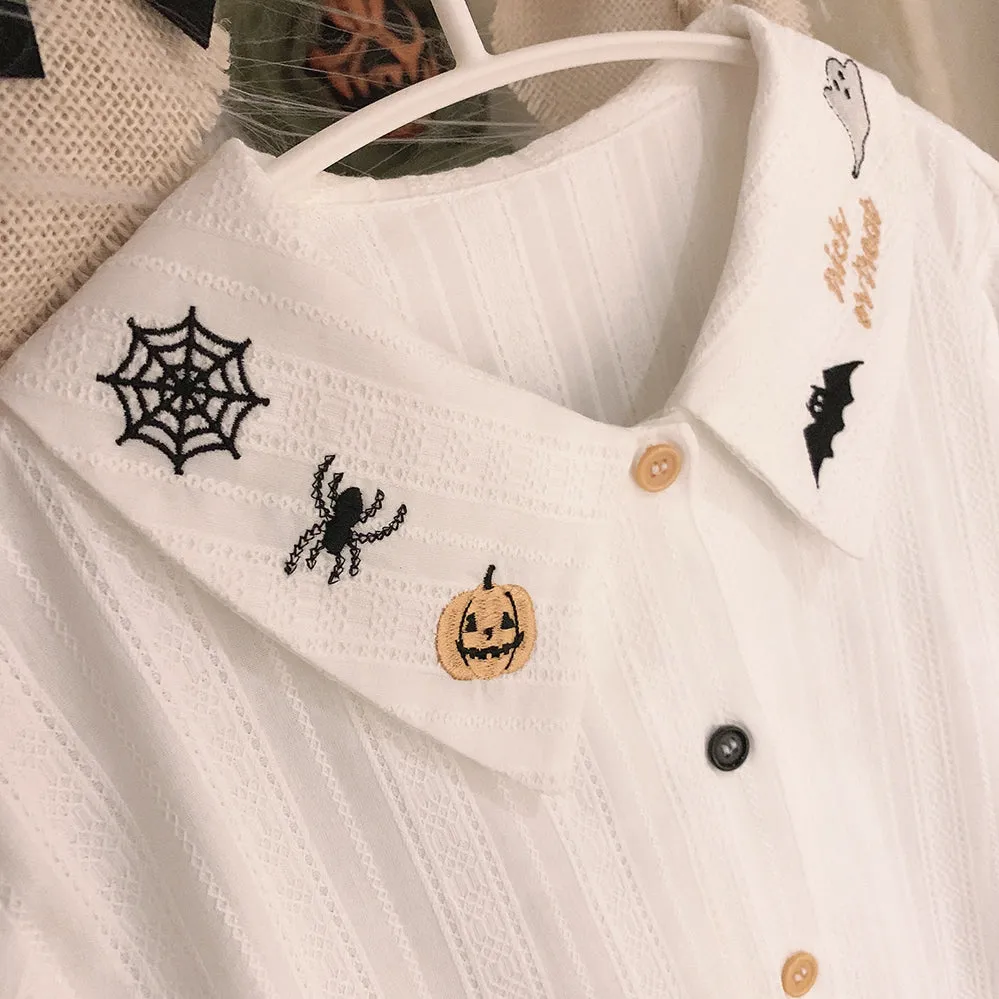 EMBROIDERED LOOSE FIT SHIRT UB98091
