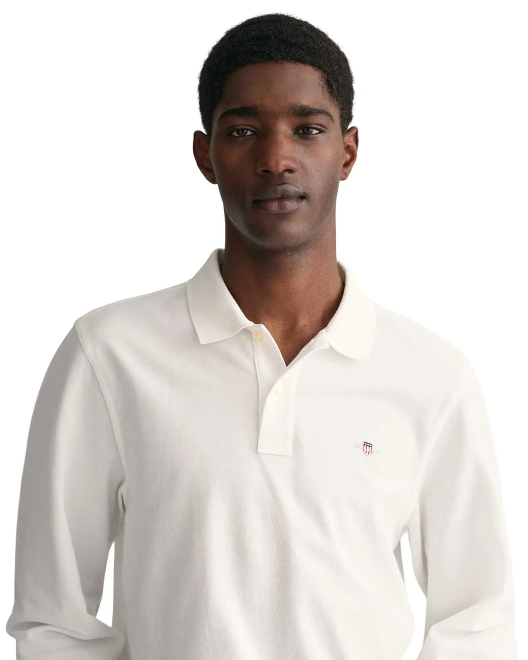 Gant White Shield Piqué Rugger