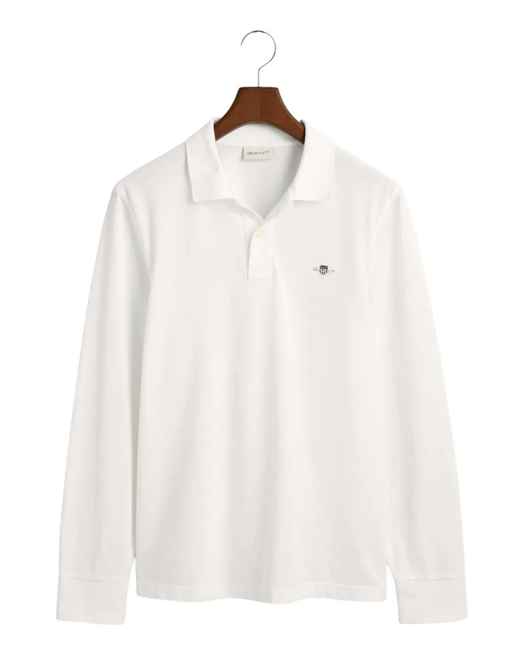 Gant White Shield Piqué Rugger