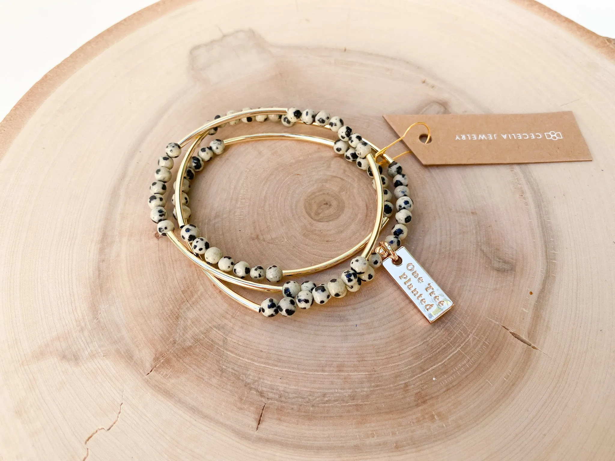 Gemstone Horizon Triple Wrap Bracelet