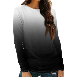 Going Casual Clothing Vintage Shirts Women Fall Graphic Size Round Neck Floral Amazon Long Blouses Basic Sleeve Tops Impeccable Essentials(5-BlackM) Print Clothes Dressy for 2024Womens Tees Out International tracking Plus Ladies