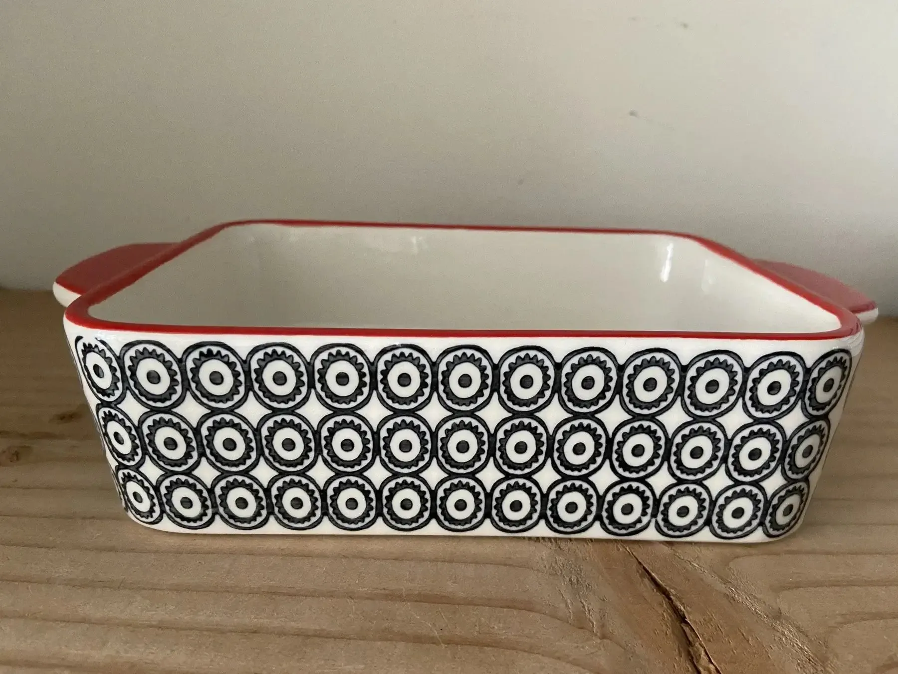 HAND STAMPED STONEWARE BAKER