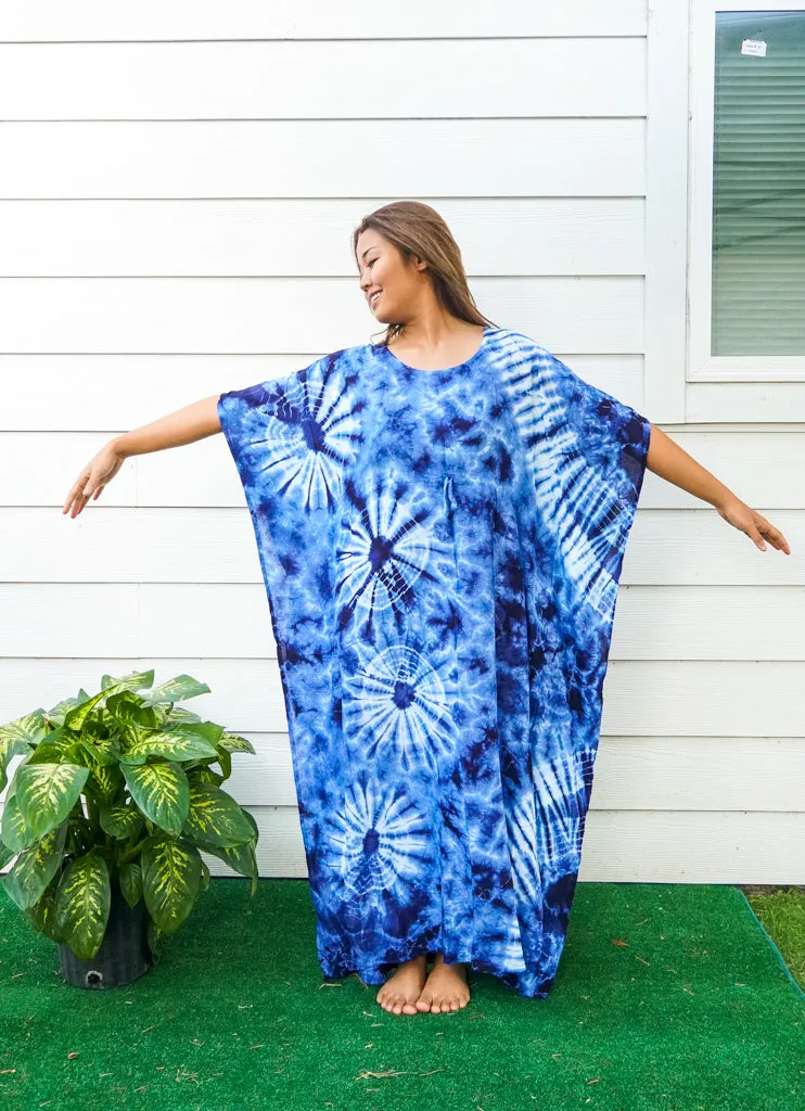 Indigo Waves Kaftan
