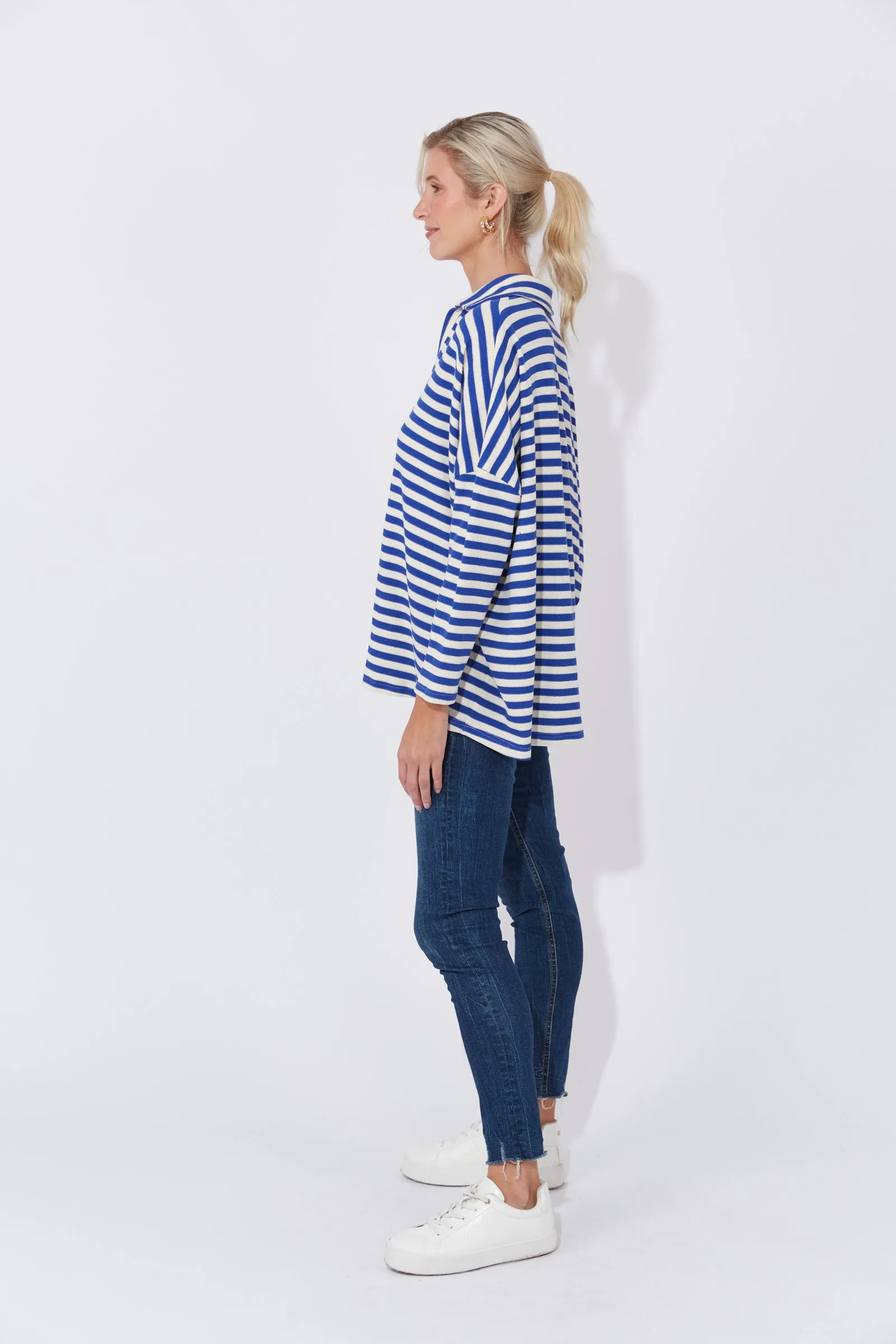 La Paz Top - Cobalt