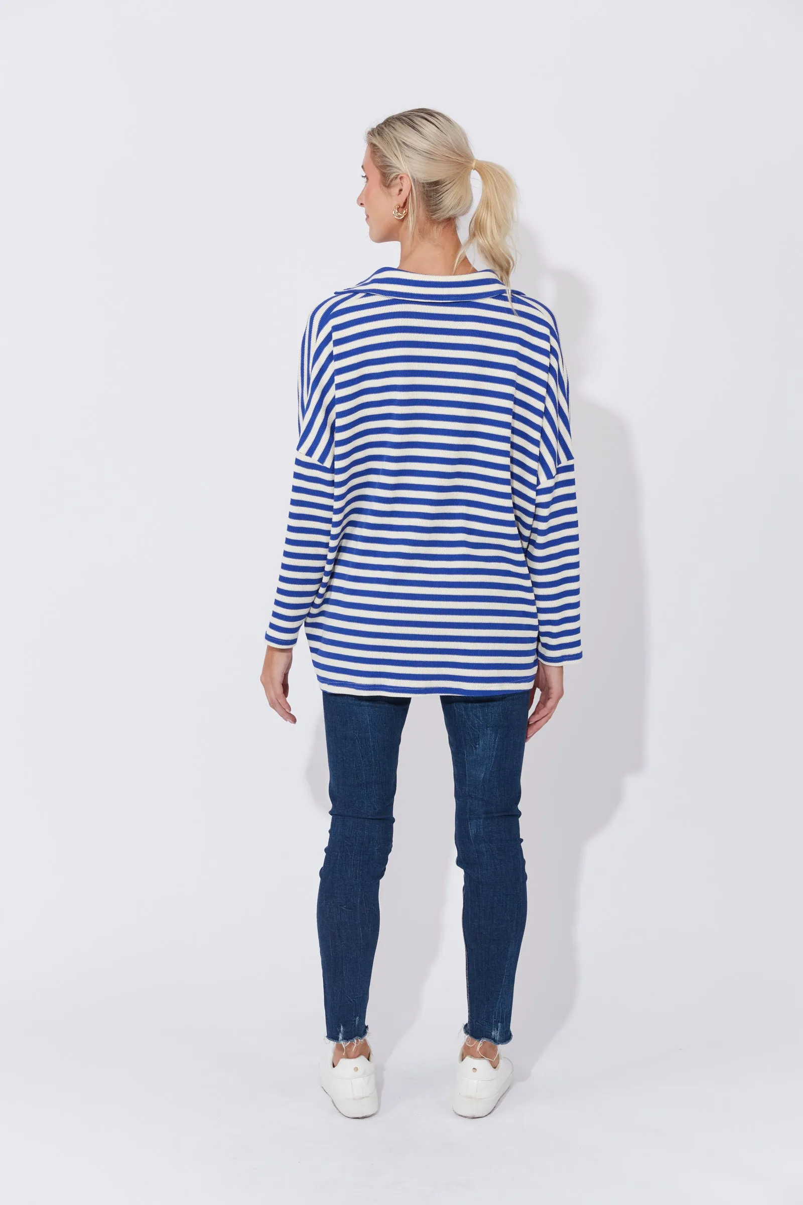 La Paz Top - Cobalt