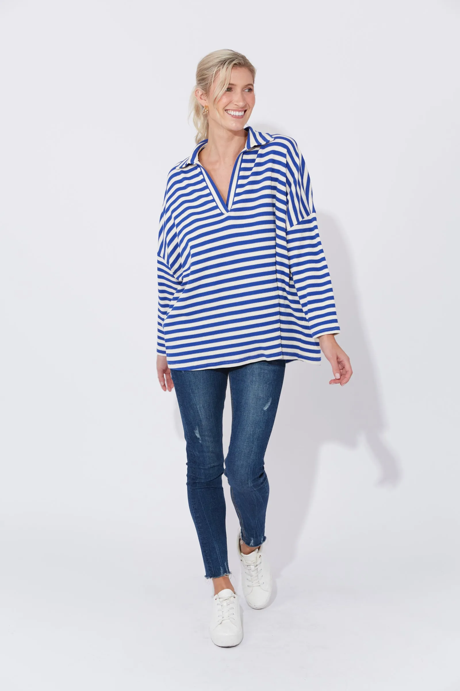 La Paz Top - Cobalt