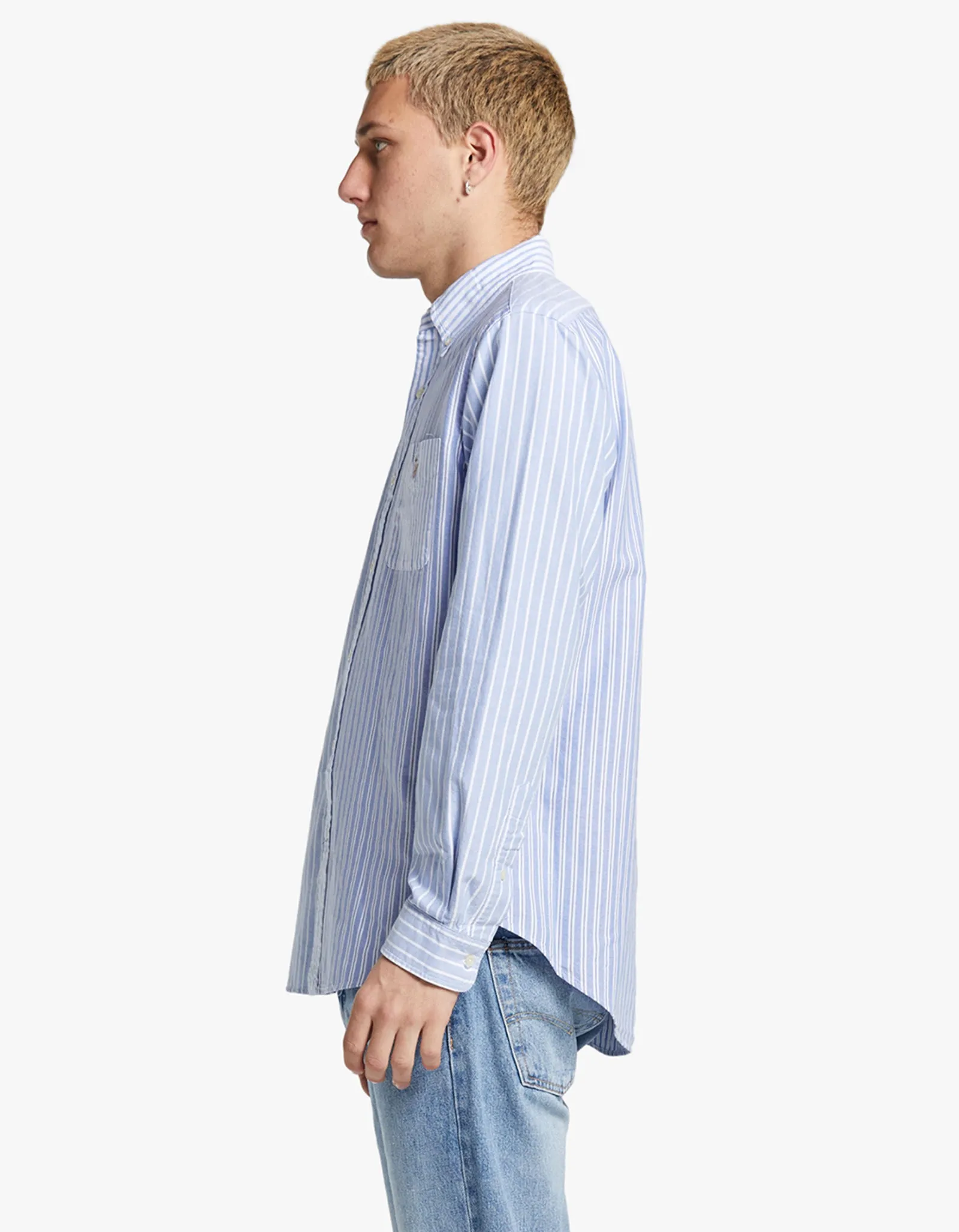 Long Sleeve Sport Shirt - 5857 Blue Funshirt