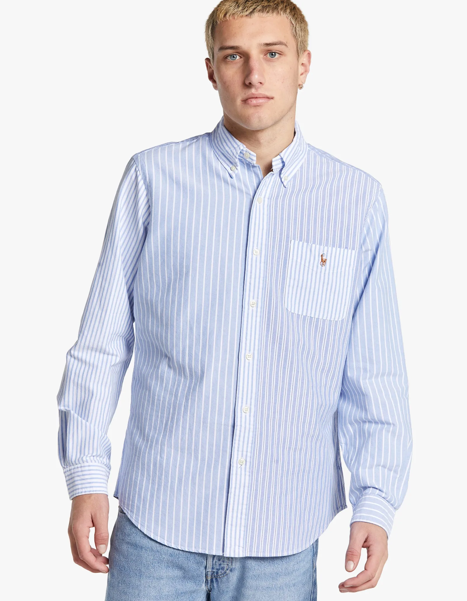 Long Sleeve Sport Shirt - 5857 Blue Funshirt