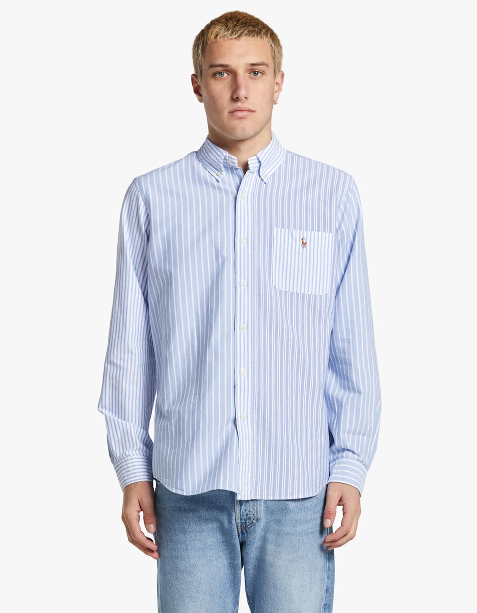 Long Sleeve Sport Shirt - 5857 Blue Funshirt