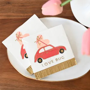 Love Bug Fringe Beverage Napkins