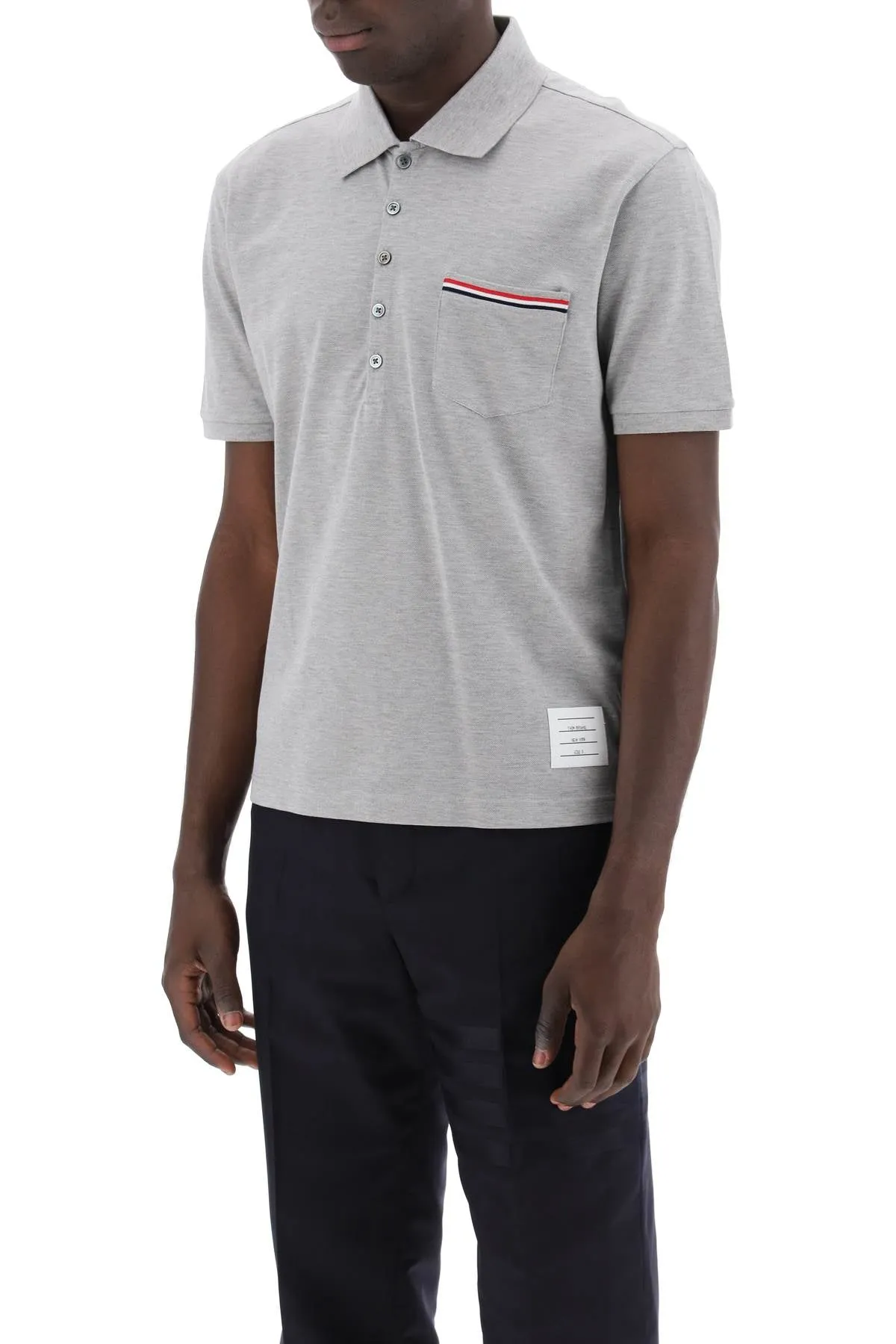mercerized cotton polo shirt