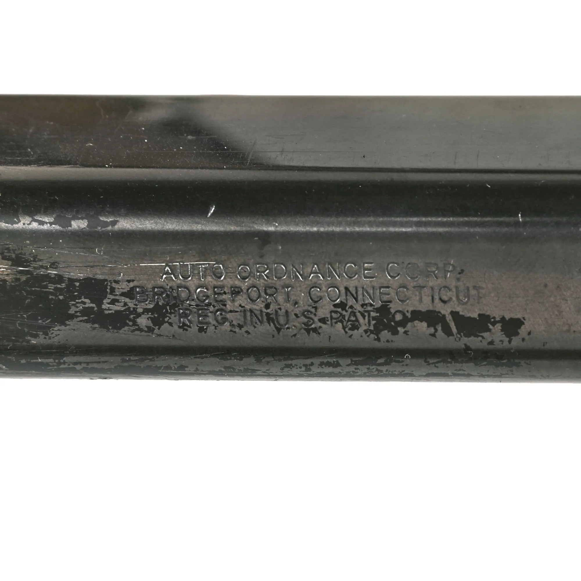 Original U.S. WWII Thompson M1A1 Aluminum Receiver Display Submachine Gun Serial 58986 with Live Barrel, Magazine, Sling