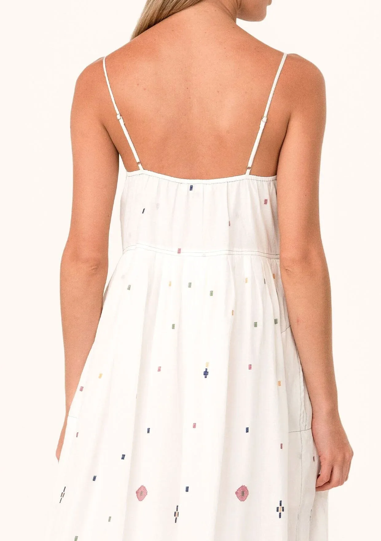 Paloma Embroidered Midi Dress