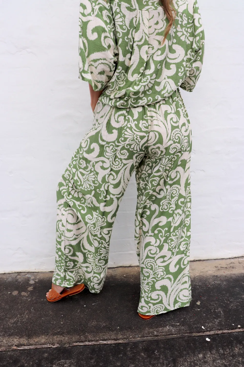 Sahara Pant & Shirt Set in Sage