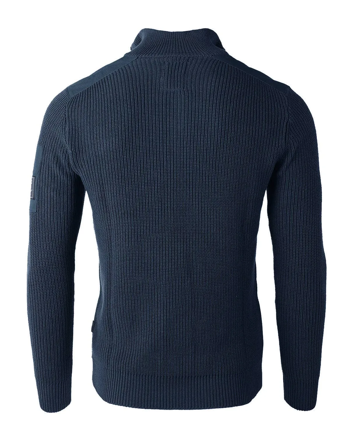 SWT31 ZIMEGO Mens Quarter Zip Up Mock Turtle Neck Sweater