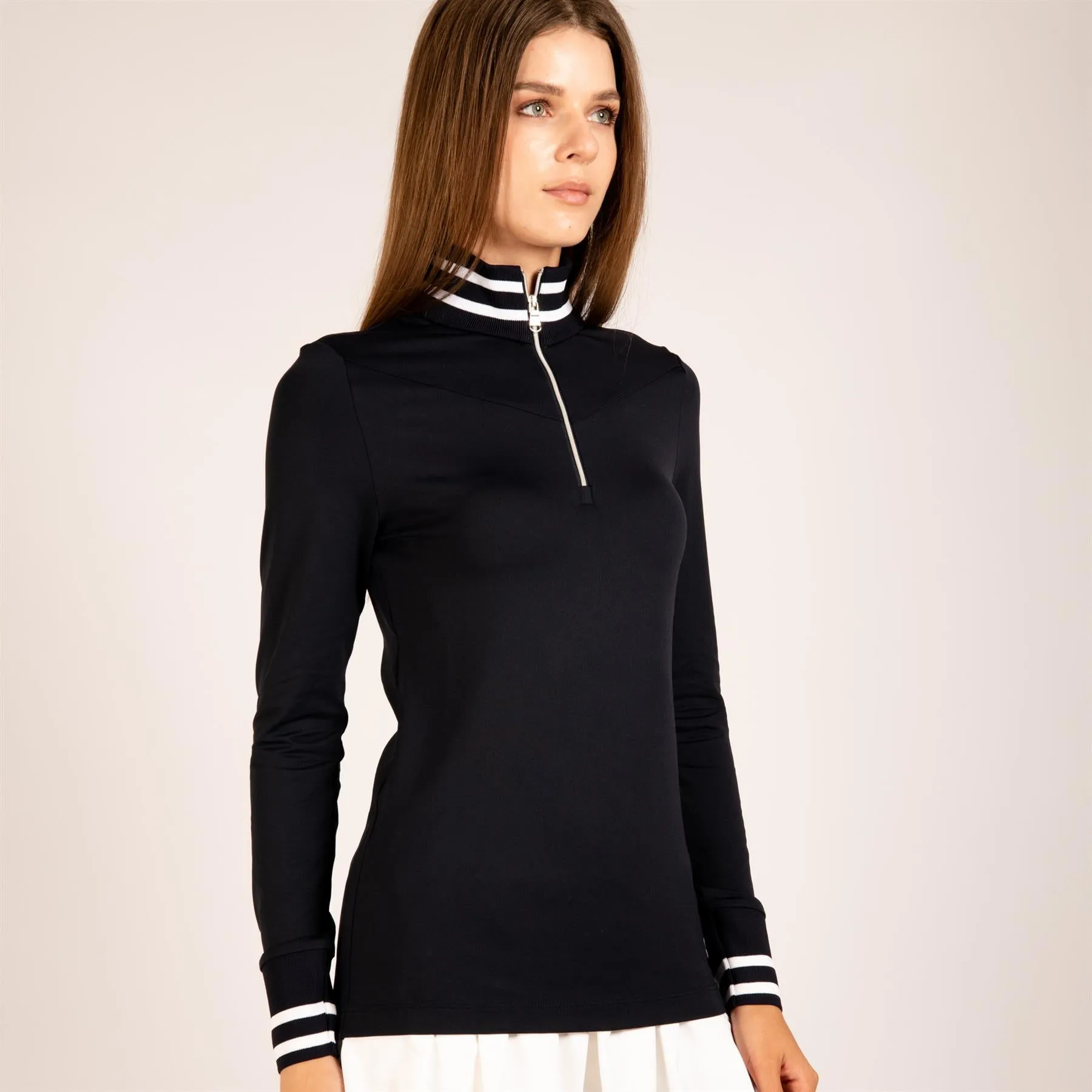 The Eloise LS Polo Navy