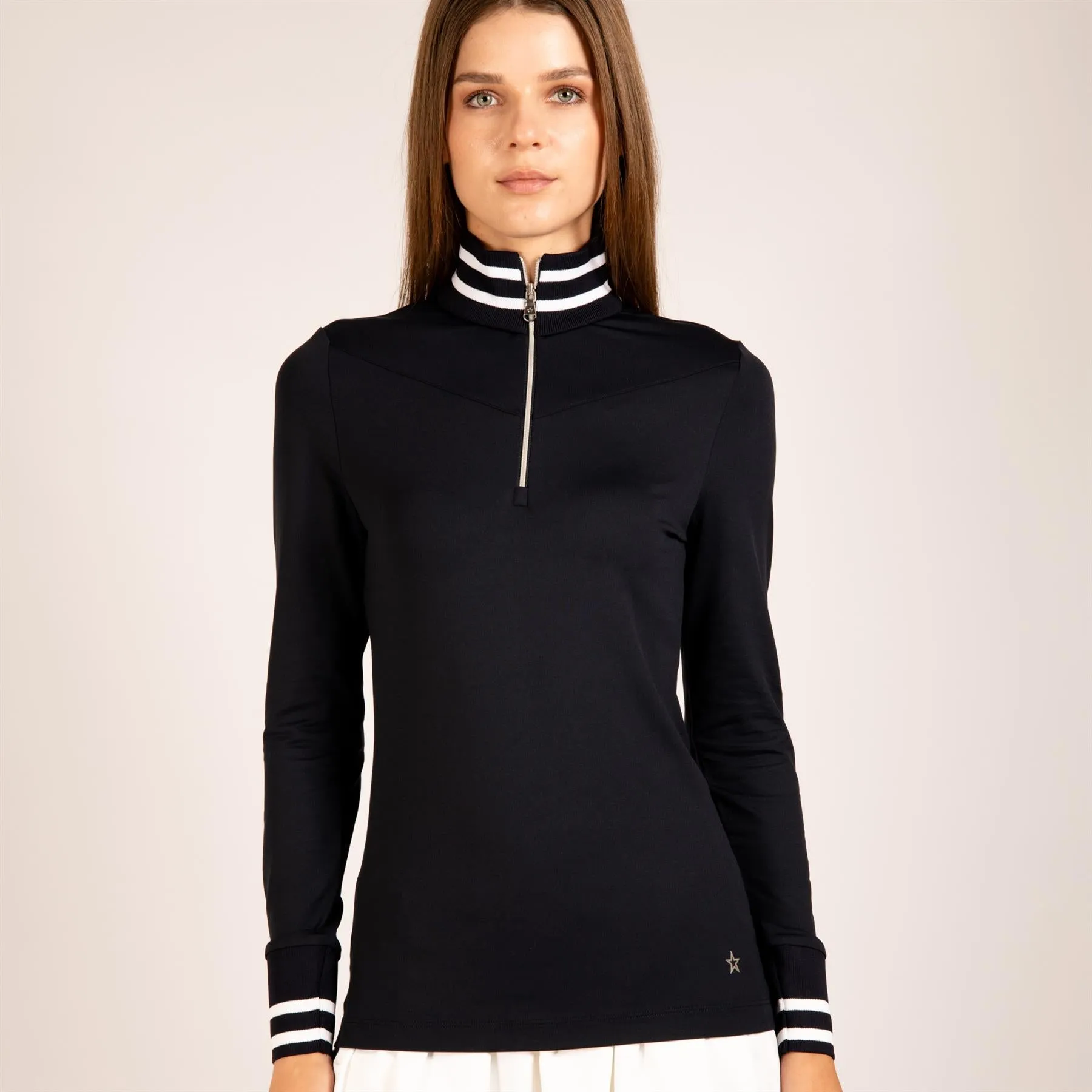 The Eloise LS Polo Navy