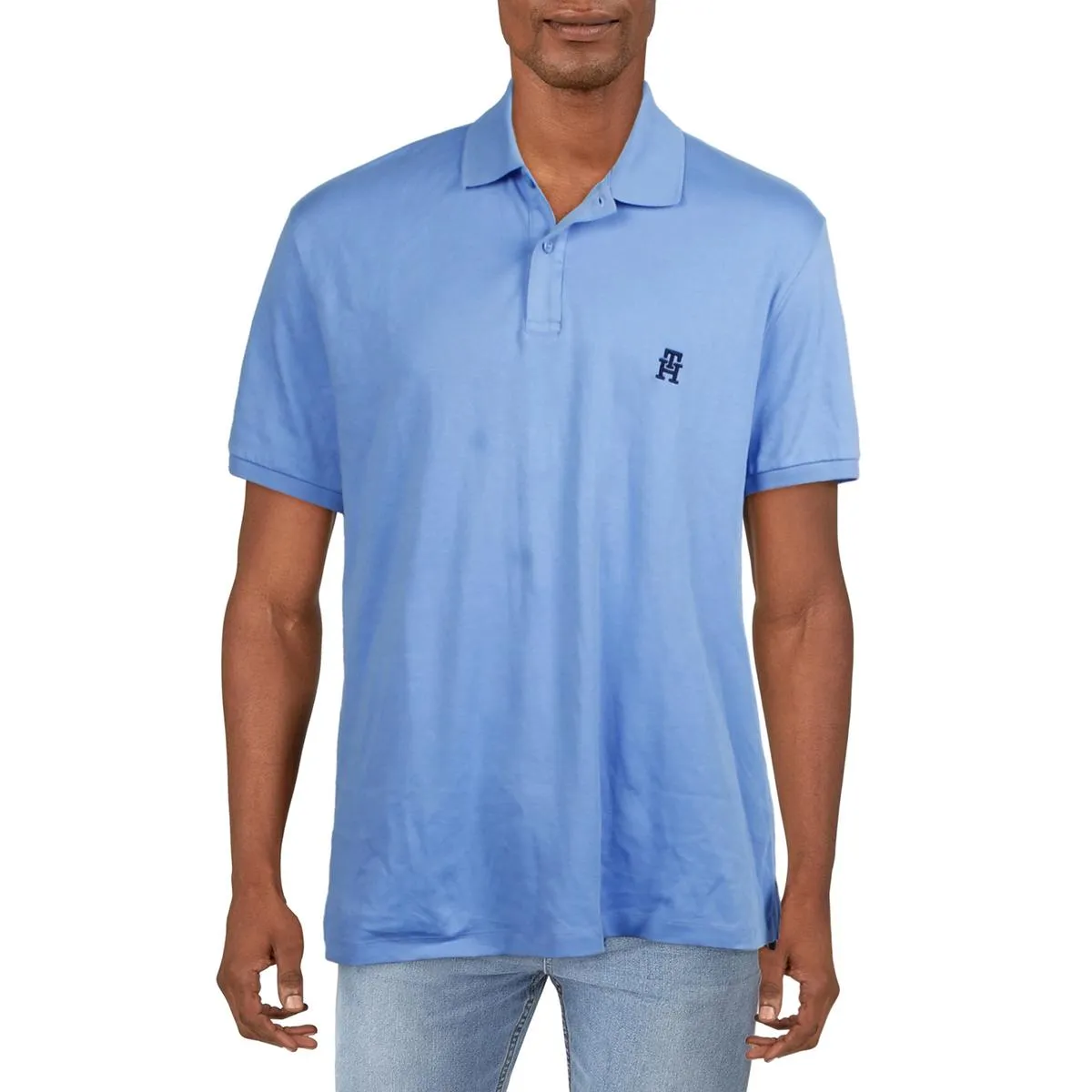 Tommy Hilfiger Mens Collar Cotton Polo