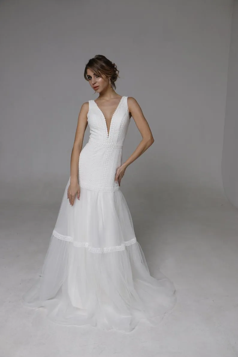 Wedding Dresses "Jilll" Sleeveless Wedding Gown