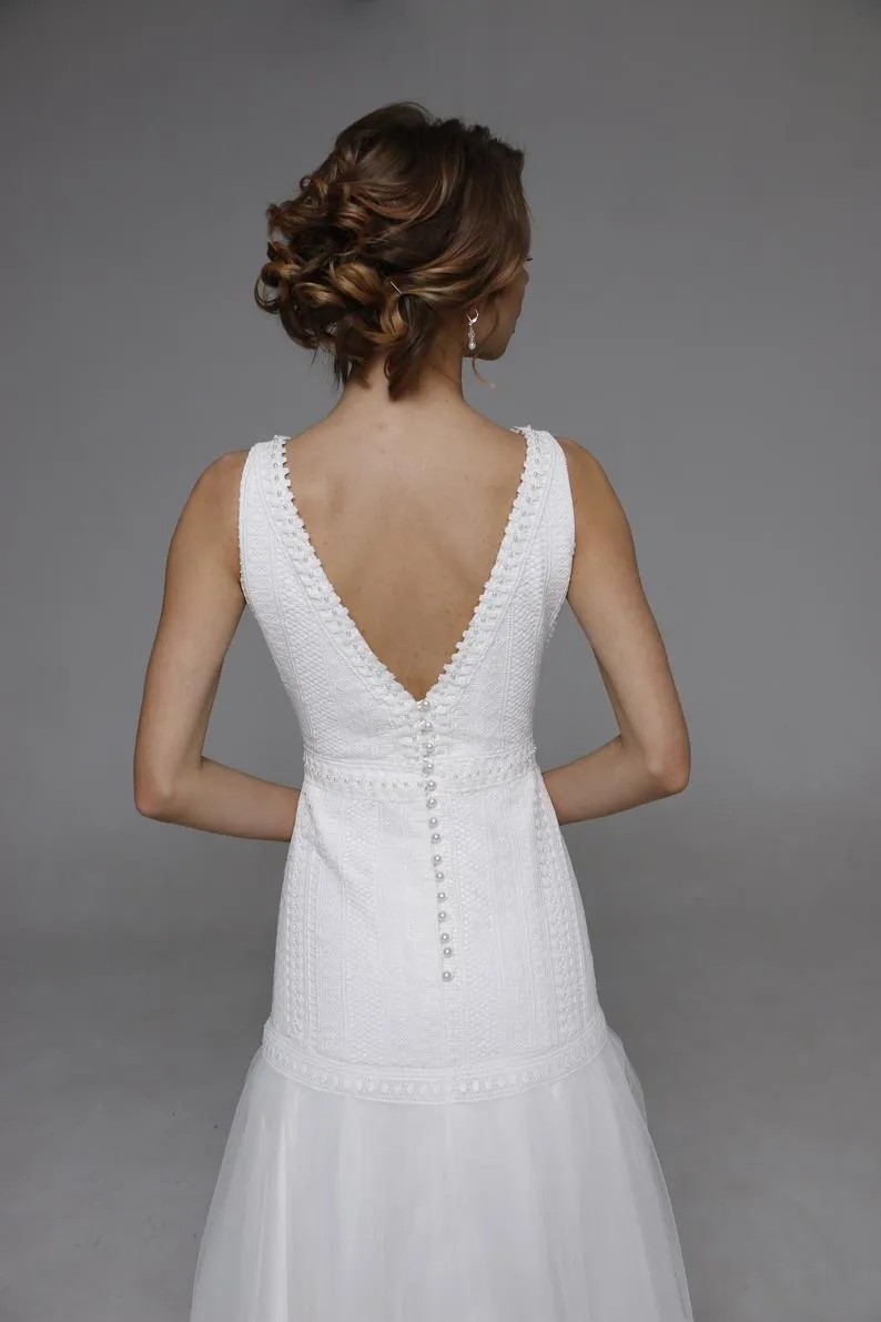 Wedding Dresses "Jilll" Sleeveless Wedding Gown