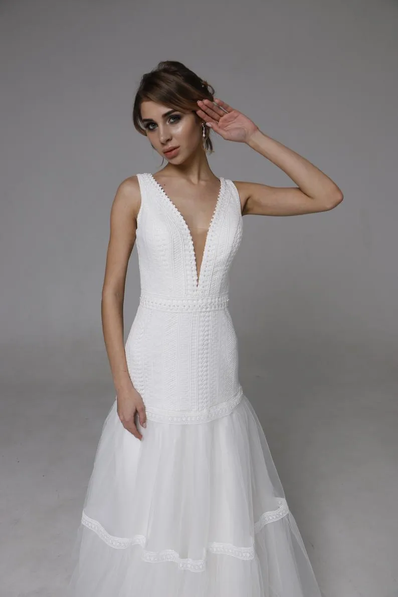 Wedding Dresses "Jilll" Sleeveless Wedding Gown