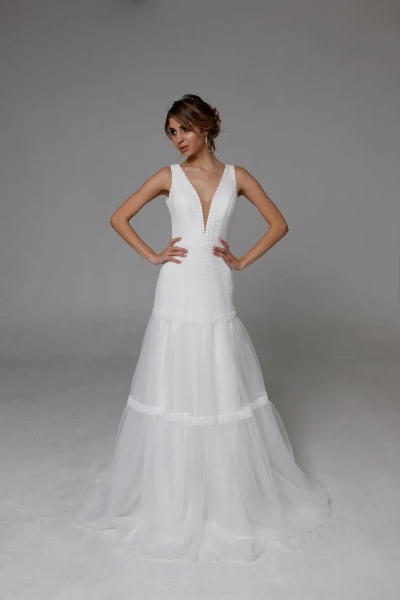 Wedding Dresses "Jilll" Sleeveless Wedding Gown